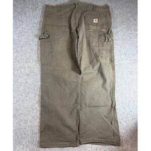 Carhartt Work Pants Mens Brown Relaxed Fit Carpenter Utility Workwear 40x30